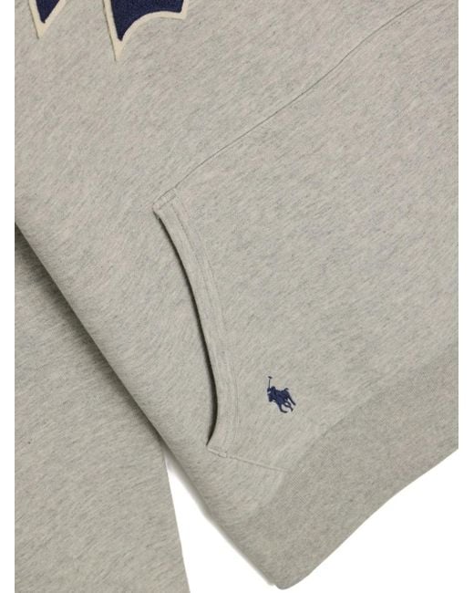 Polo Ralph Lauren Gray Double-Knit Logo Hoodie for men