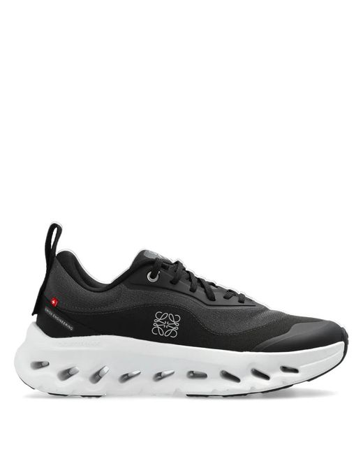Loewe Black X On Logo-Print Sneakers