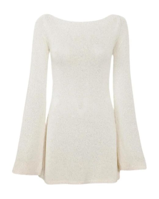 Asta Resort White Audette Backless Mini Dress