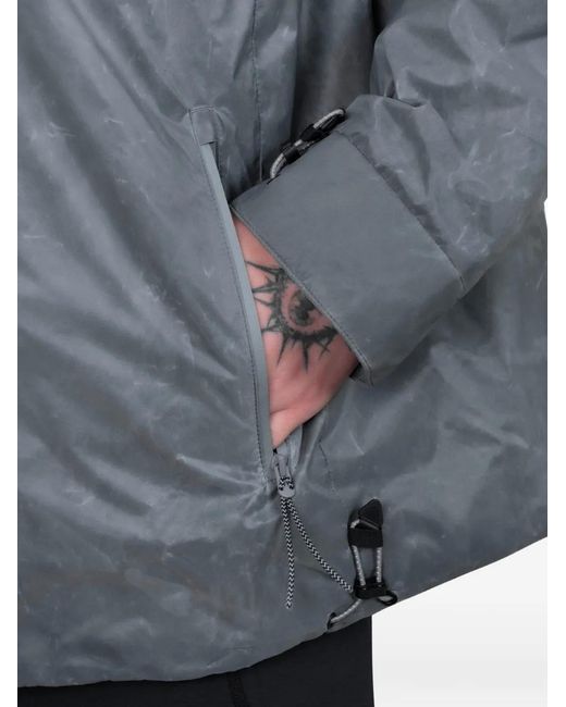 Optimistic Runners Gray Hooded Zip Jacket for men