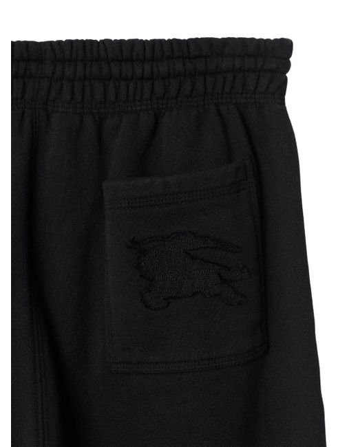 Burberry Black Ekd Embroidered Straight-Leg Trousers for men