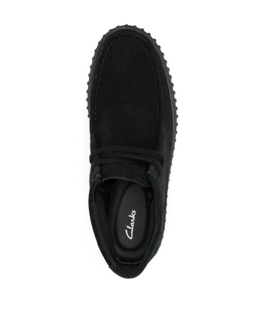Clarks Black Torhill Hi Suede Boots for men