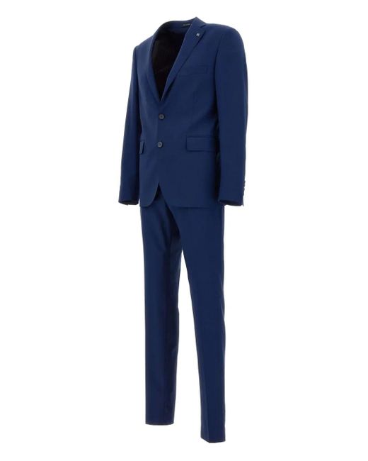 Tagliatore Blue Wool Suit for men