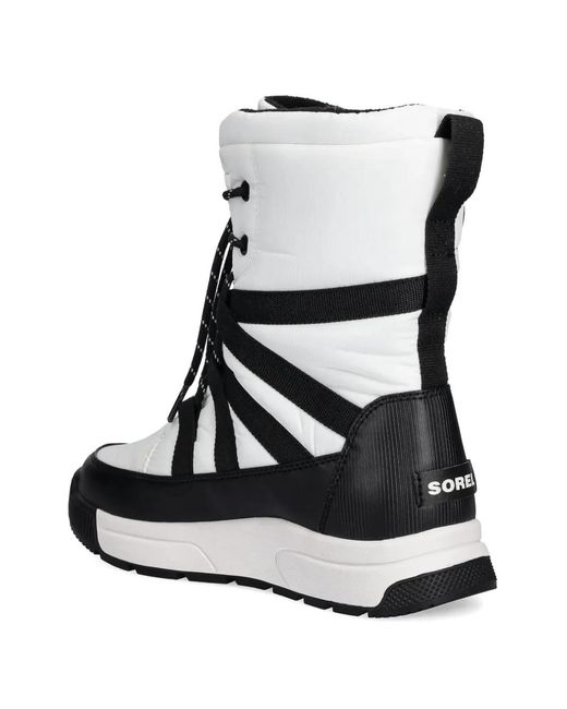Sorel Black Whitney Lace-Up Boots