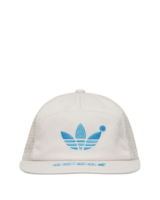 adidas メンズ ブルー ロゴ キャップ