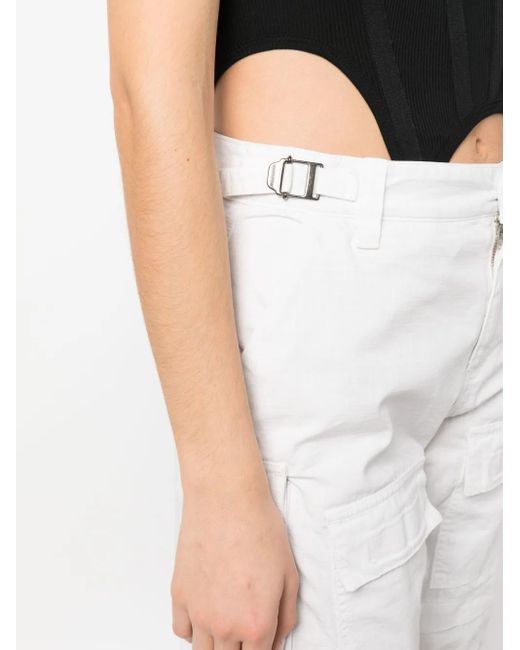 DARKPARK White Julia Ripstop Cargo Pants