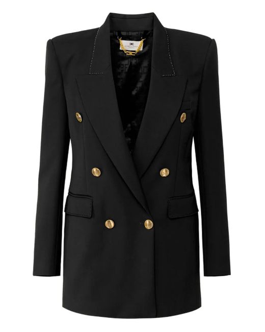 Elisabetta Franchi ウール ジャケット Black