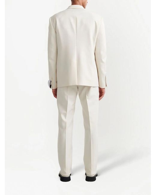 Off-White c/o Virgil Abloh White Straight-Leg Tailored Trousers for men