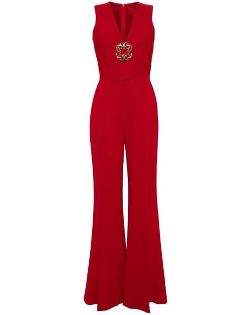 Elie Saab Cady ジャンプスーツ Red