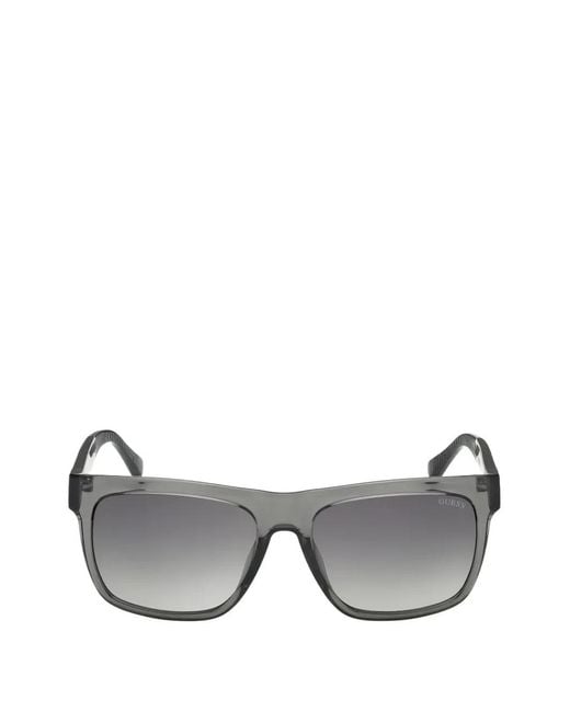 GUESS EYEWEAR Gray Square-Frame Tinted Sunglasses for men