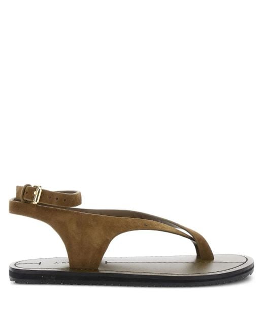 A.Emery Brown Millar Suede Ankle-Strap Sandals