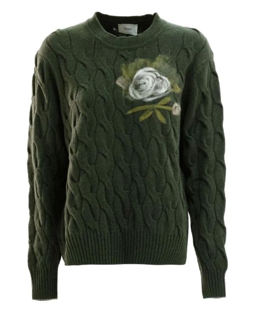 Maglione Con Decorazione di Erdem in Green
