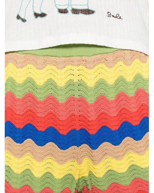 Simon Miller White Wave Scalloped Shorts