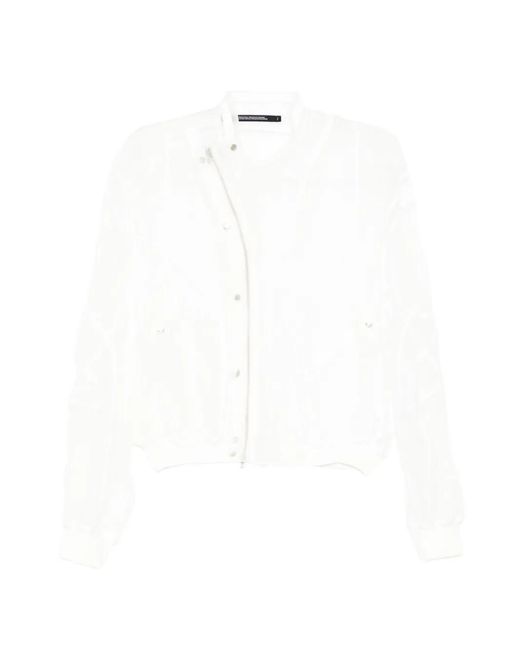 Julius White Sheer Panelled Jacket for men