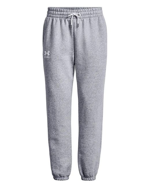 Under Armour Gray X Ua Rival Logo Detail Track Trousers