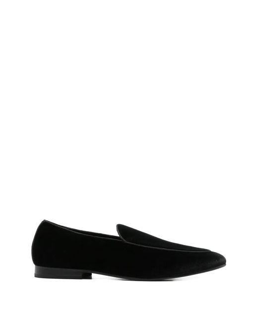 Manuel Ritz Black Smooth Velvet Loafers for men