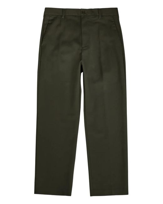 NN07 Green Front Pockets Trousers for men
