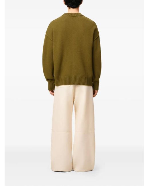 AMI Green Ami De Coeur Sweater