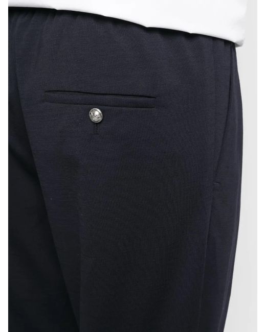 Balmain Blue Low Crotch Elastic Belted Jersey Pa for men