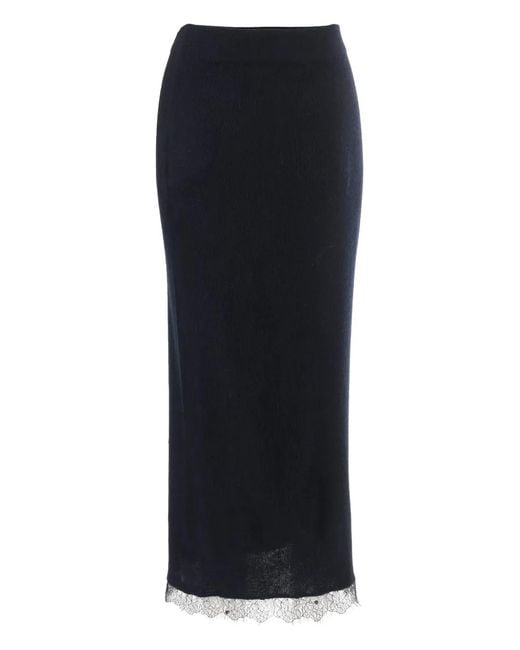 arch4 Blue Elasticated Lace Skirt