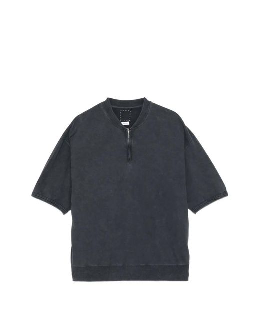 Visvim Blue Mondo Zipped T-Shirt for men