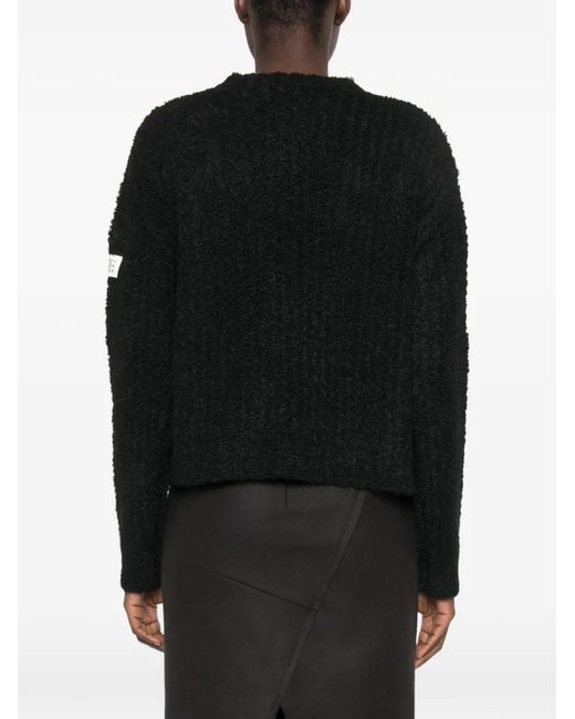 MM6 by Maison Margiela Black Logo-Patch Sweater