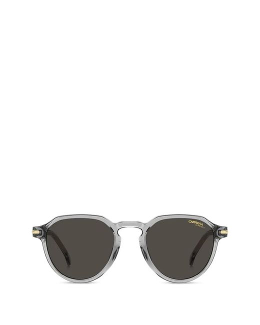 Carrera Gray Geometric-Frame Sunglasses