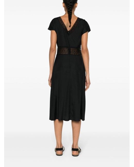P.A.R.O.S.H. Black Camisole-Kleid aus Seide