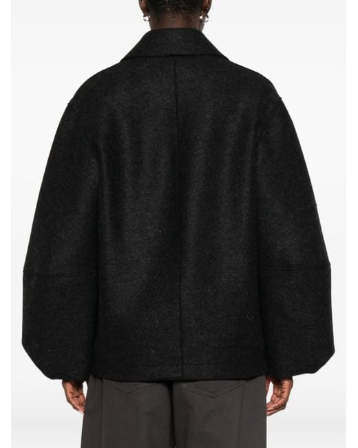 Cappotto Con Bottoni di Harris Wharf London in Black