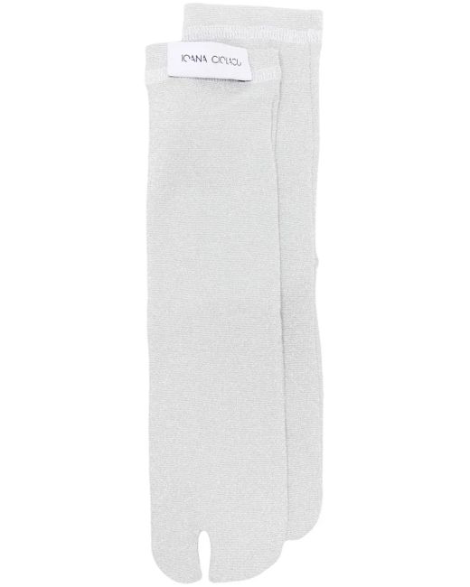 Ioana Ciolacu White Sparkle Socks