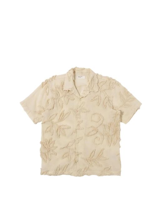 Universal Works Natural Chemise À Fleurs Brodées for men