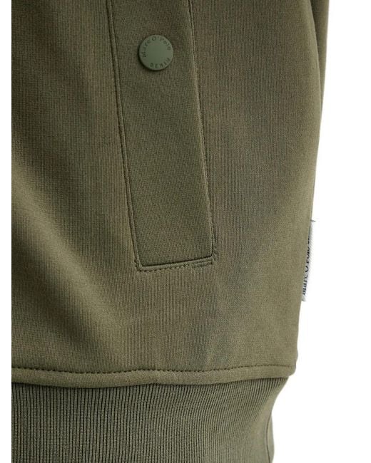 Marc O' Polo Green Zip Striped Sweater for men