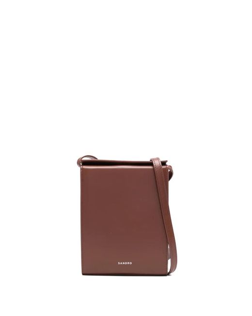 Sandro Purple Leather Clutch Bag for men