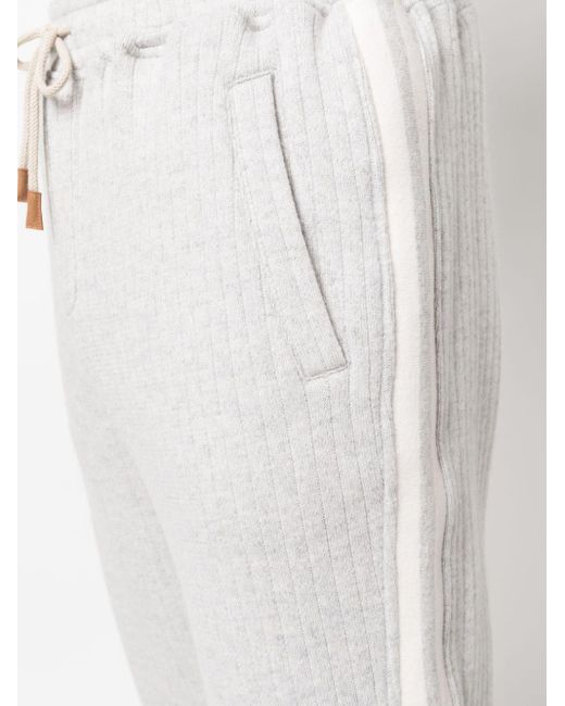 Pantalon de jogging à design nervuré Eleventy pour homme en coloris White