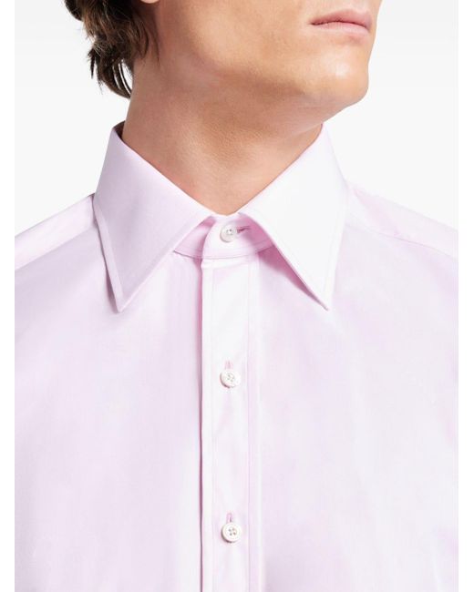 Tom Ford Popeline-Hemd in Pink für Herren