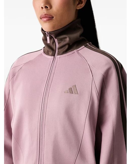 Adidas Logo-Embroidered Side-Stripe Jacket