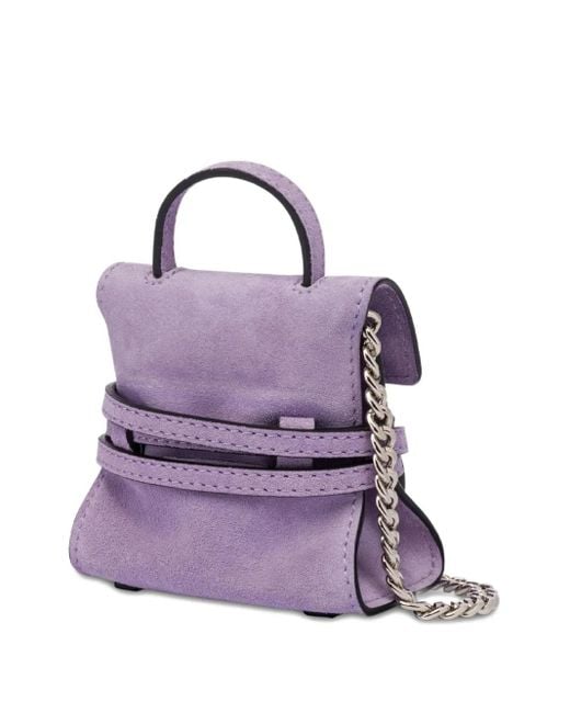Moschino Purple Tie Me Bag Charm