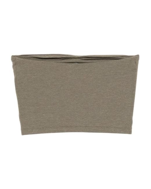James Perse Gray Ruched Top