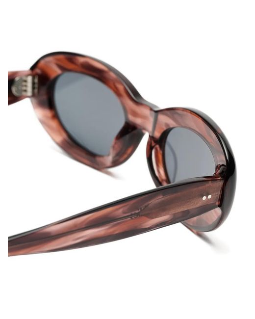 Sun Buddies Black Courtney Oval-Frame Sunglasses