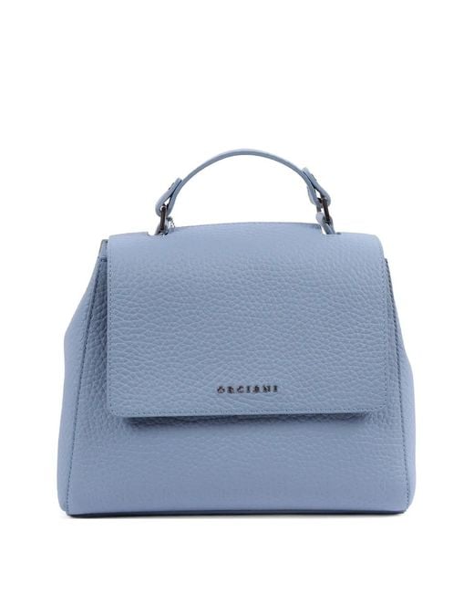 Orciani Blue Small Sveva Soft Tote Bag