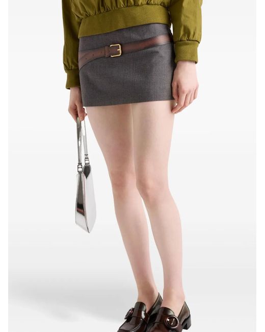 Prada Black Gonna Lana Tec
