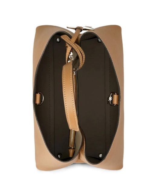 Tod's Natural Micro Leather Tote Bag