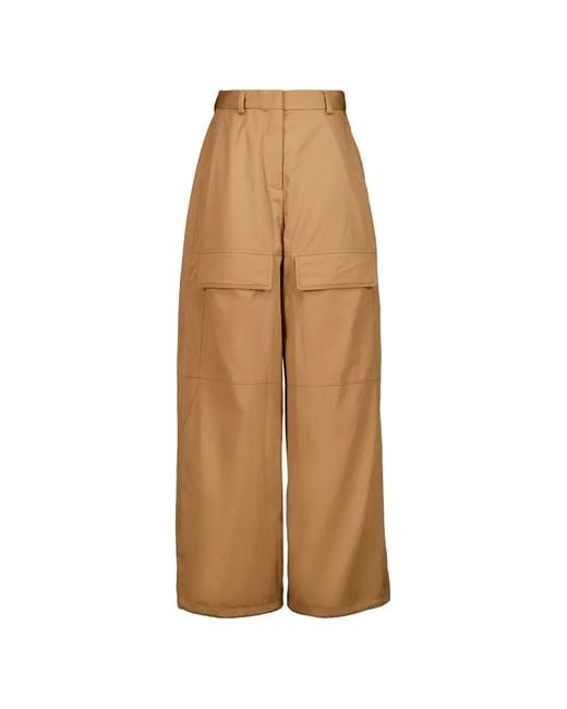 STELLA MCCARTNEY カーゴパンツ Stella McCartney レディース ナチュラル ワイド カーゴパンツ 【公式