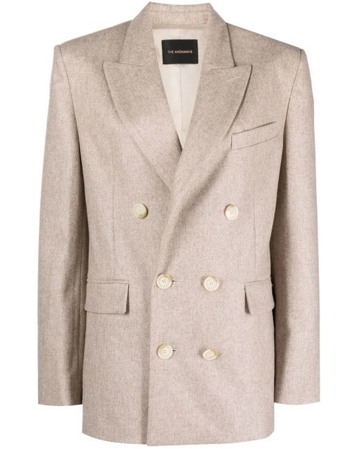 Blazer À Boutonnière Croisée ANDAMANE en coloris Natural