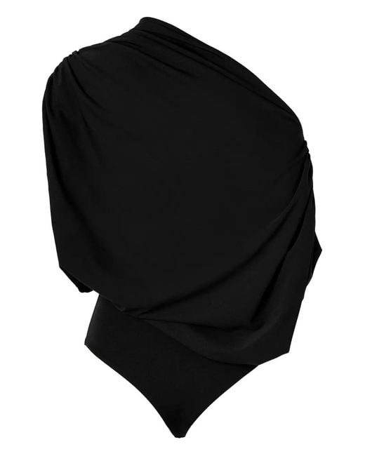 Wolford Black Drape Fluid Body
