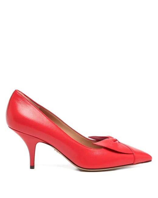 Ferragamo Pink 70Mm Bow Pumps