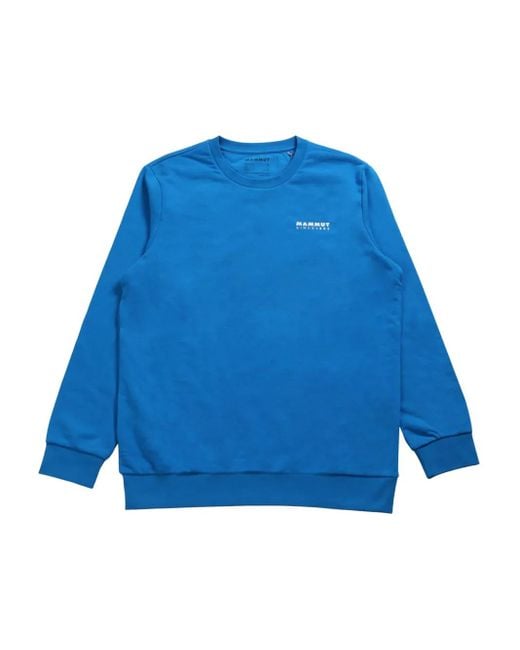 Mammut Blue Logo-Print Sweatshirt for men