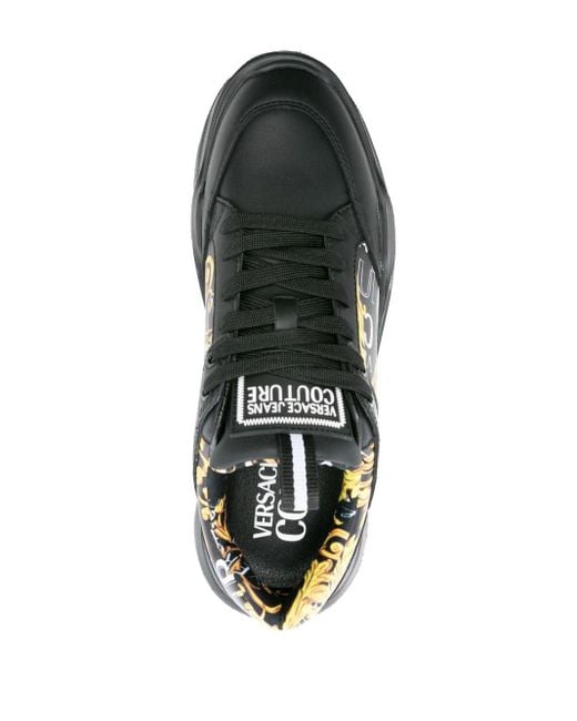 Versace Speedtrack Baroccoflage Sneakers Met Barokprint in het Black voor heren