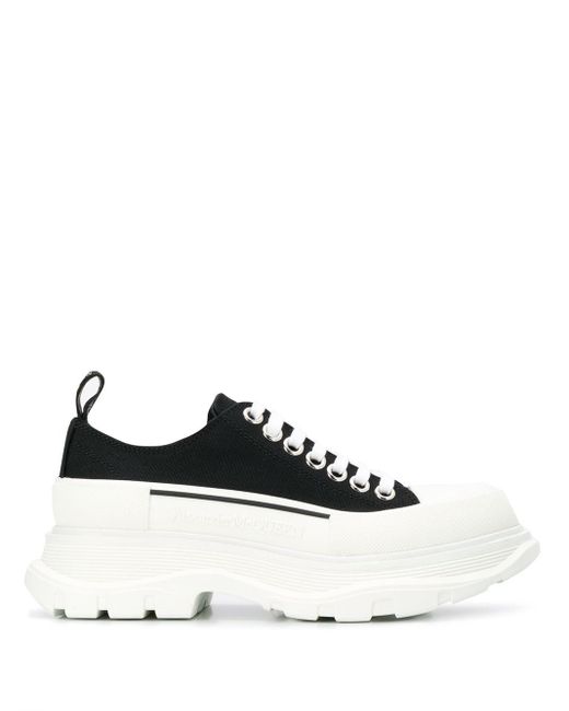 Alexander McQueen Sneakers Met Plateauzool in het White