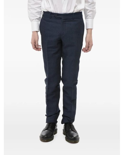 Corneliani Blue Welt-Pocket Trousers for men